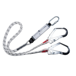 Bezpe�nostn� 2-lano PORTWEST FP55 - s tlmi�om a h�kmi